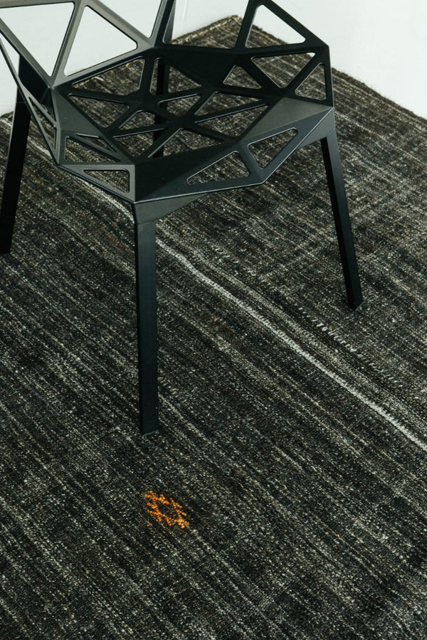 Vintage Anatolian Turkish Flat Weave Kilim - flat-weave kilim, hand-knotted in Turkey - styled in room setting [#30]