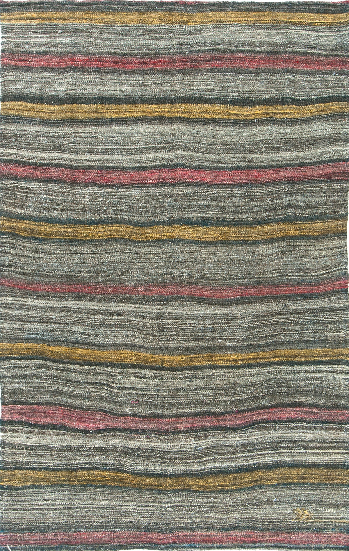 Vintage Anatolian Turkish Flat Weave Kilim - flat-weave kilim, hand-knotted in Turkey - one-of-a-kind handmade area rug [#22]