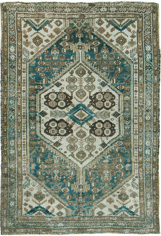 Persian Rug 3930 Vintage Persian Malayer 27199