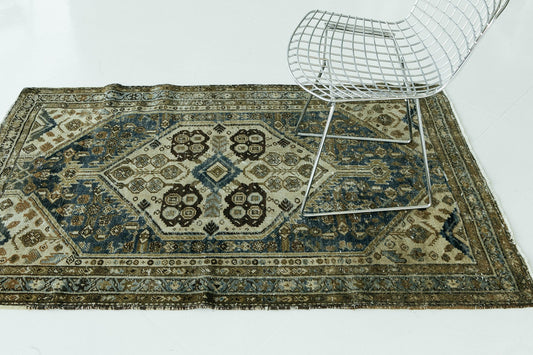 Persian Rug 3931 Vintage Persian Malayer 27199