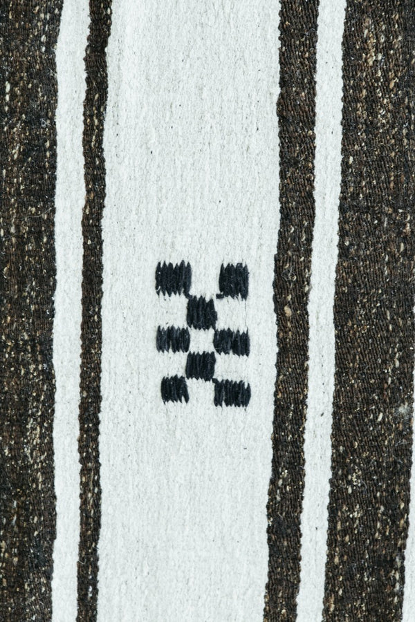 Vintage Turkish Hemp Kilim - flat-weave kilim, hand-knotted in Turkey - styled in room setting [#5]