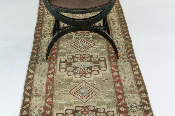 Persian Rug 1860 Antique Persian Sarab Runner 27218