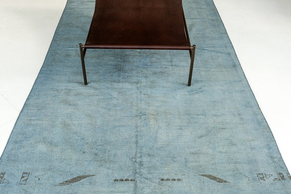 Overdyed Vintage Turkish Anatolian Rug - hand-knotted in Turkey - close-up of weave texture and pile [#6]
