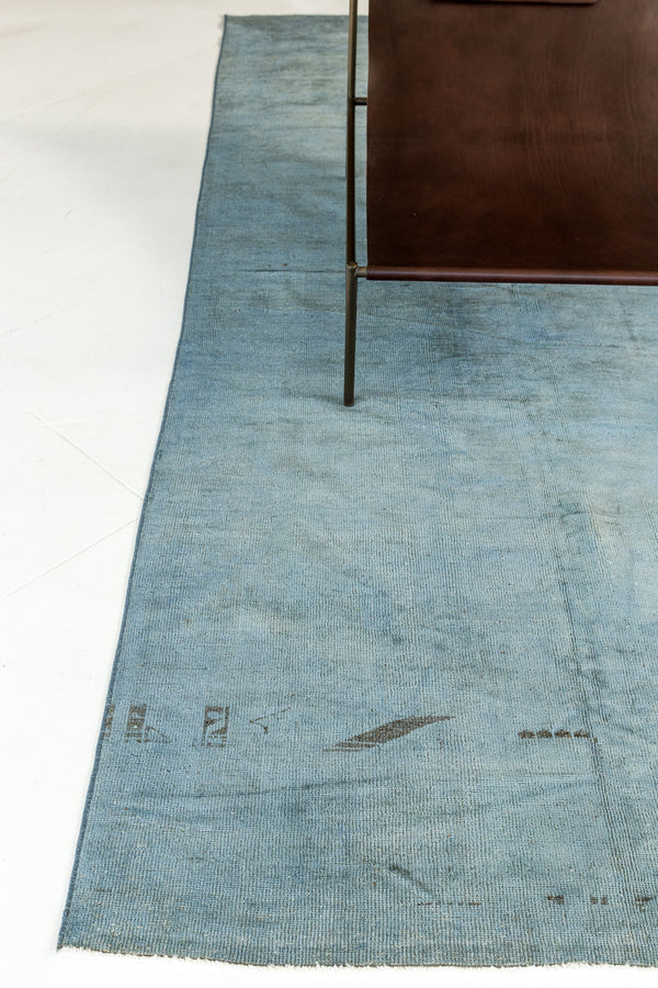 Overdyed Vintage Turkish Anatolian Rug - hand-knotted in Turkey - styled in room setting [#6]