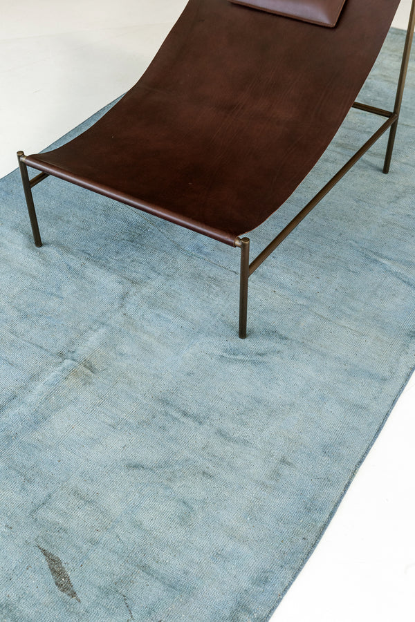 Overdyed Vintage Turkish Anatolian Rug - hand-knotted in Turkey - overhead flat lay view [#6]