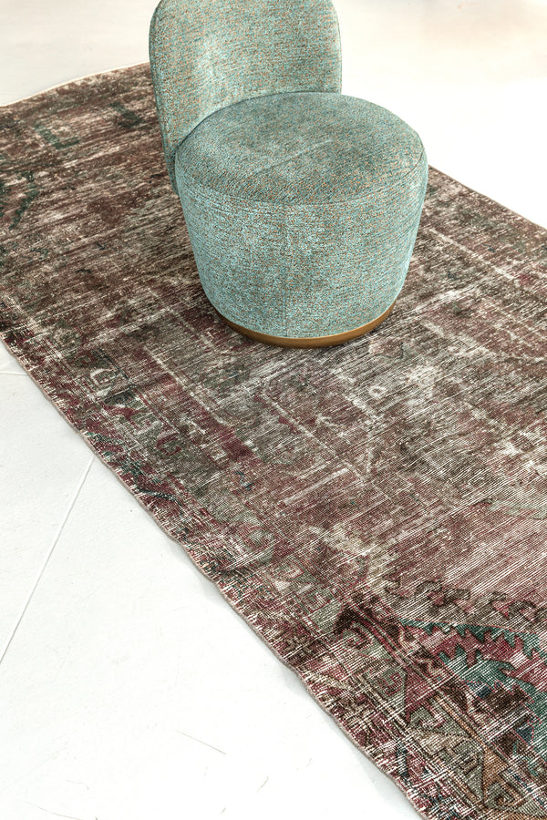 Vintage Turkish Anatolian - hand-knotted in Turkey - styled in room setting [#12]
