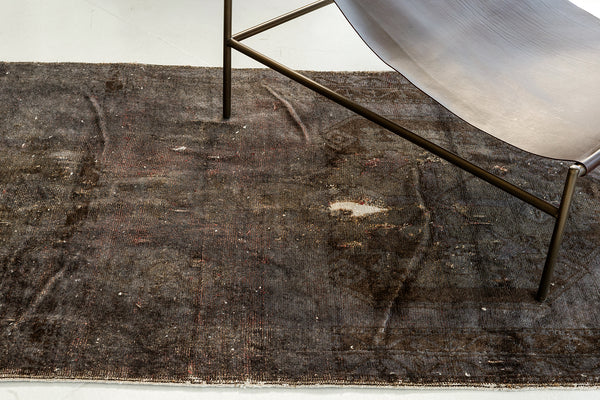 Overdyed Vintage Turkish Anatolian Runner - hand-knotted in Turkey - styled in room setting [#3]