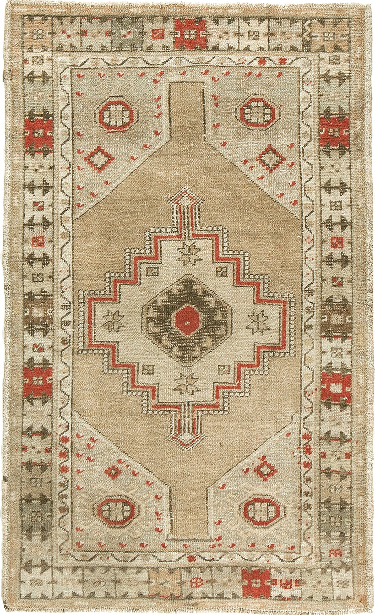 Antique Turkish Oushak Rug - hand-knotted in Turkey - one-of-a-kind handmade area rug [#3]