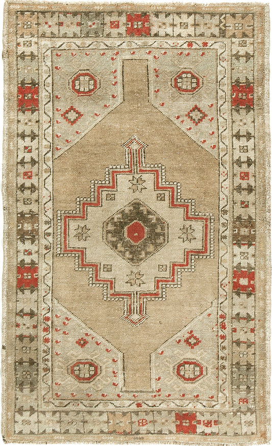 Antique Turkish Oushak Rug