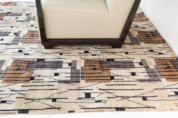Vintage Turkish Anatolian Rug - hand-knotted in Turkey - full length showing color variation [#2]