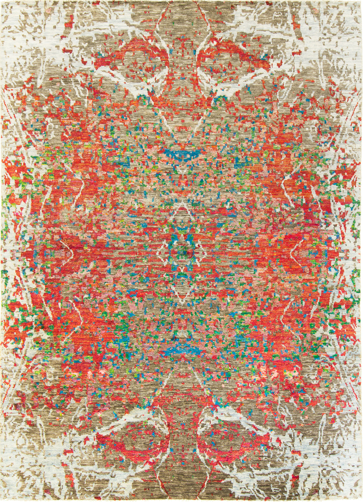 Modern Rug Image 7886 Modern Design Wool & Bamboo Silk Rug MJ-1382