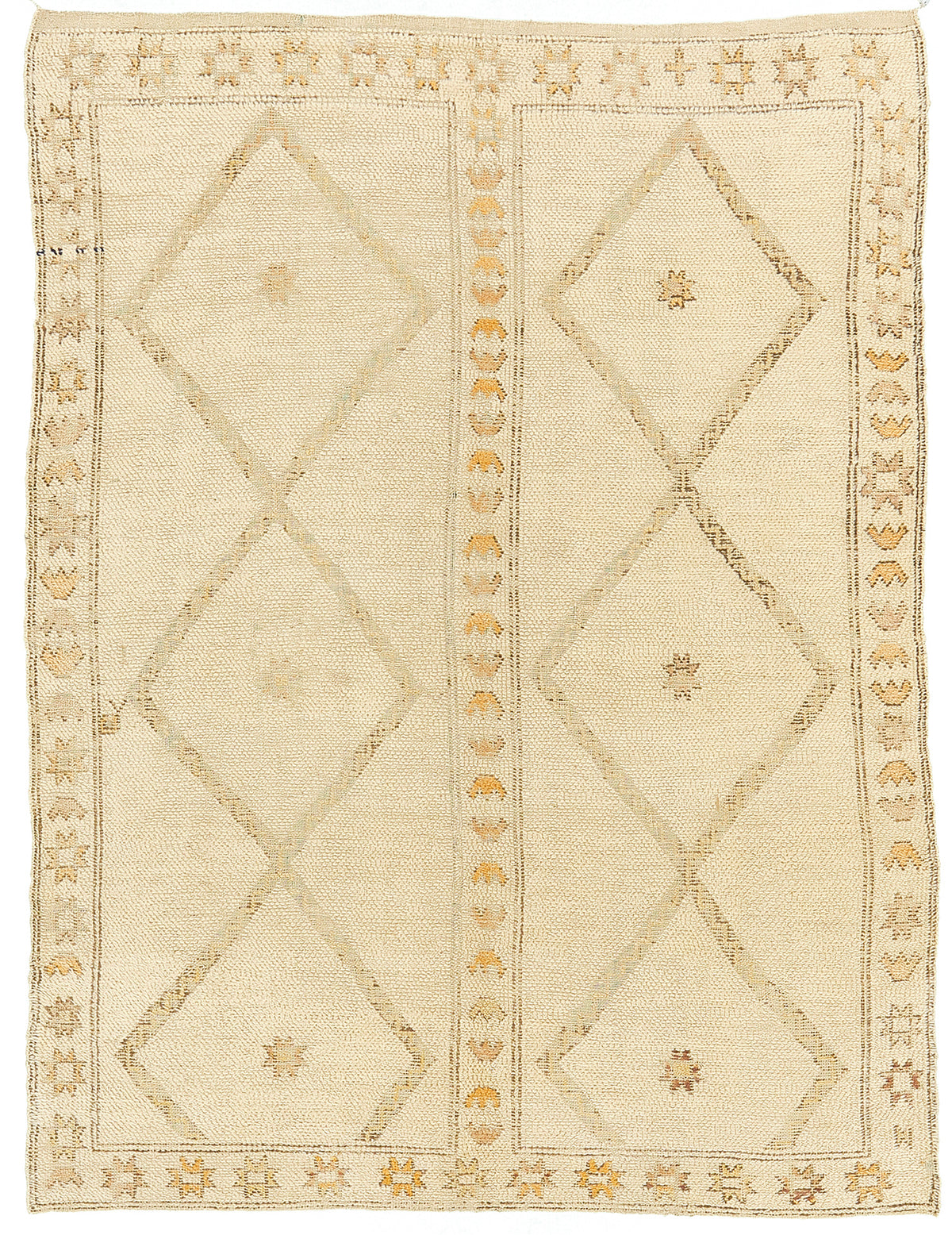 Modern Rug Image 13027 Vintage Moroccan Beni Ourain Tribe Berber Rug