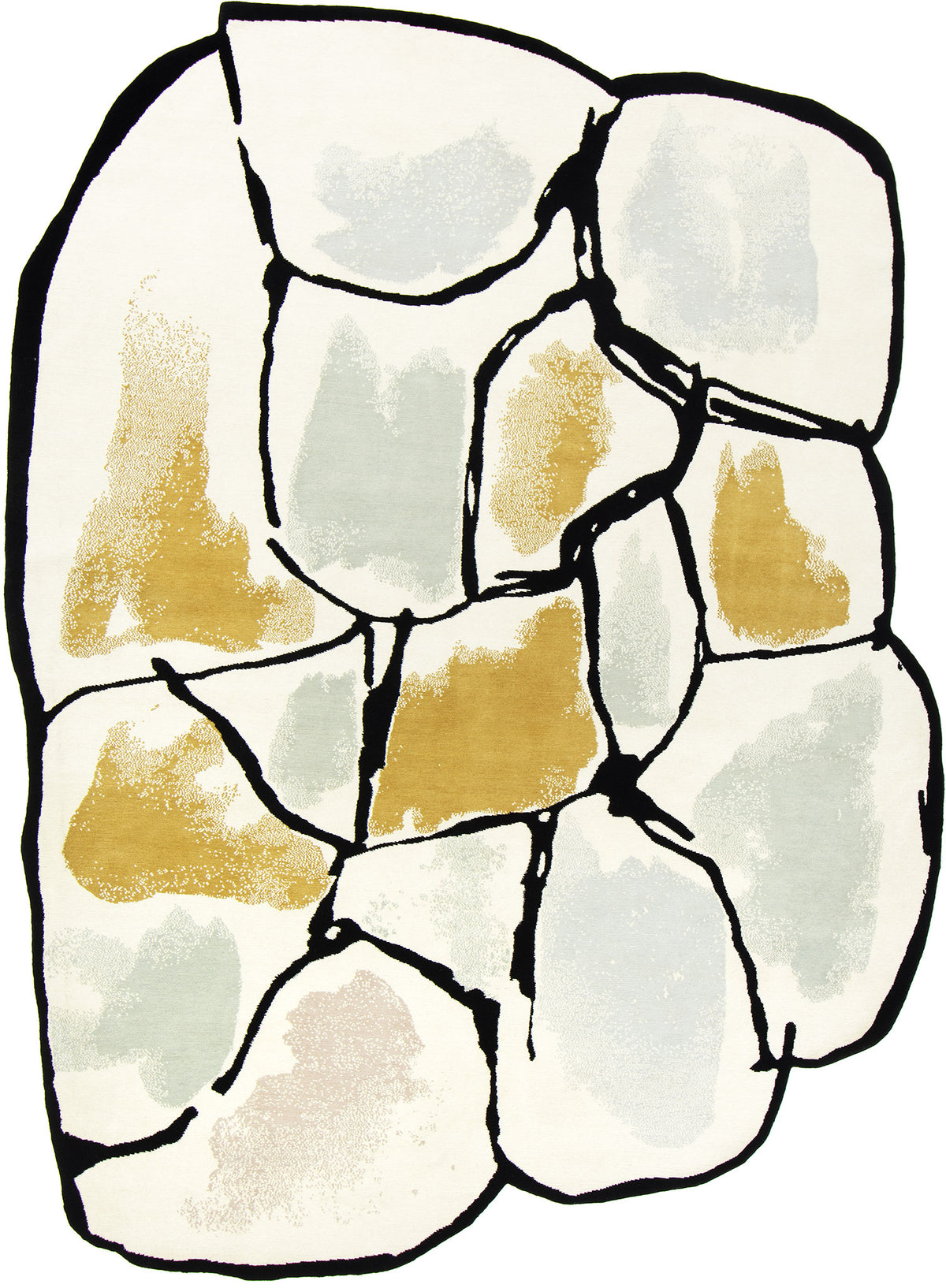 Modern Rug Image 10895 Stone River, Design Rhymes Collection