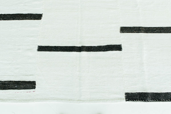 Vintage Anatolian Turkish Flat Weave Kilim - flat-weave kilim, hand-knotted in Turkey - styled in room setting [#9]