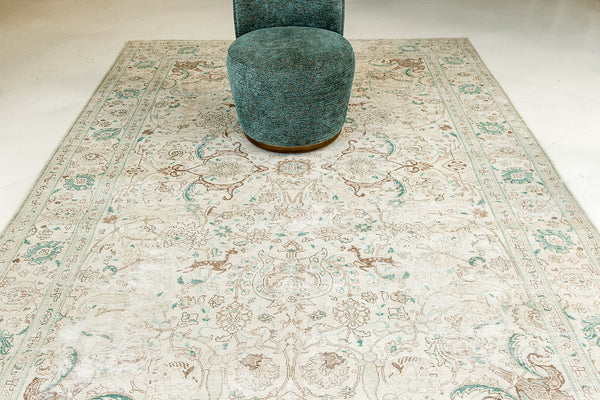 Persian Rug 4193 Vintage Persian Tabriz 28112