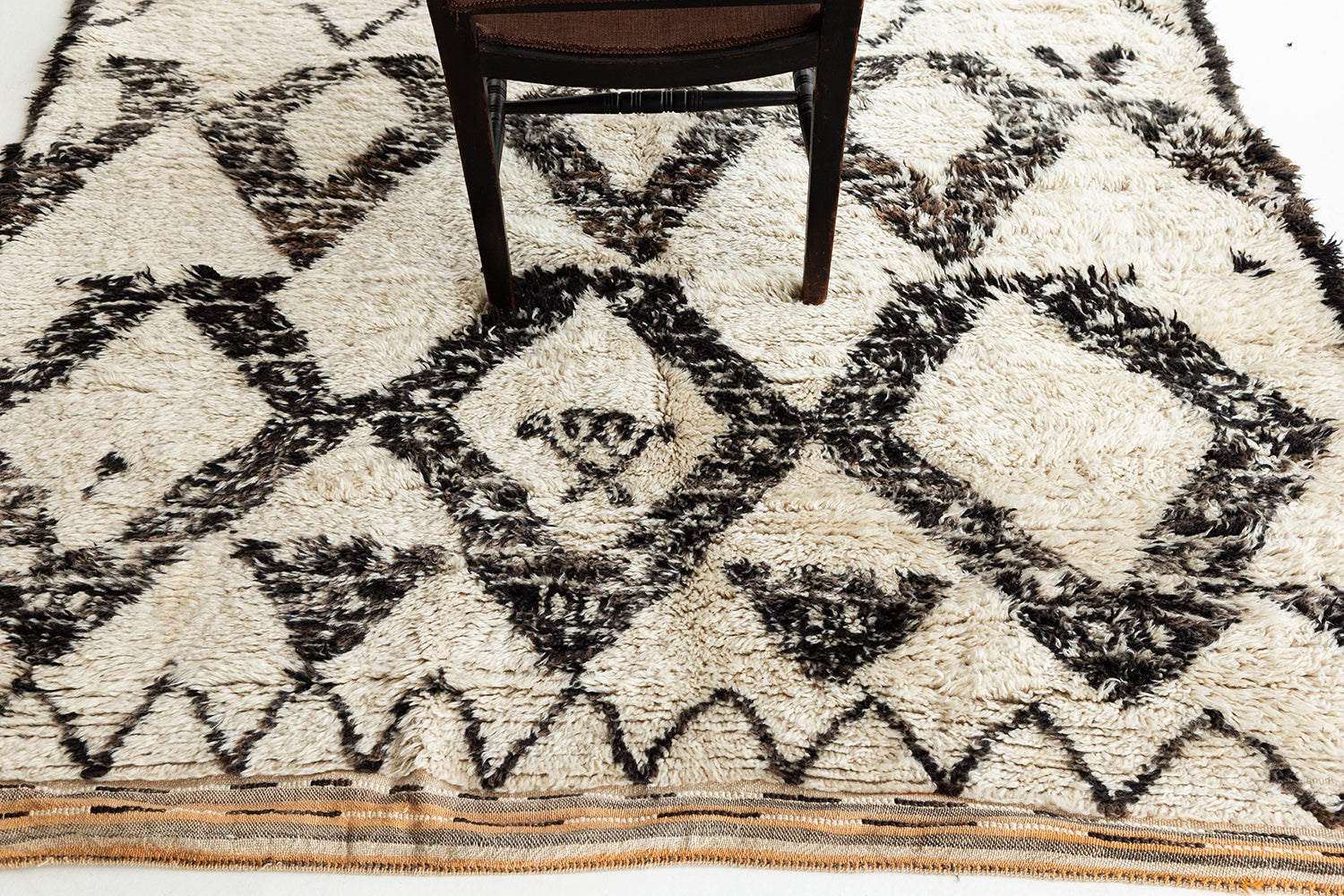 28785 - 6' 3" x 10' 6" - Vintage Moroccan Beni Ourain Tribe Berber Rug ...