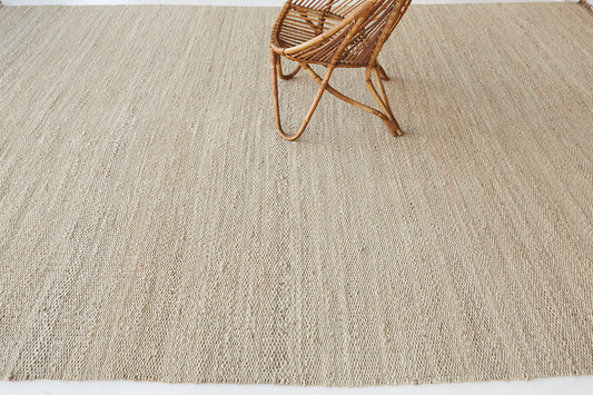Hemp Sand Flatweave Loam White Shell
