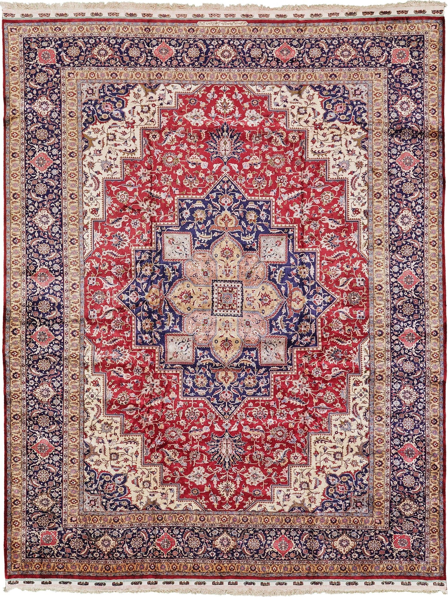 Fine Persian Tabriz Silk Rug 29228