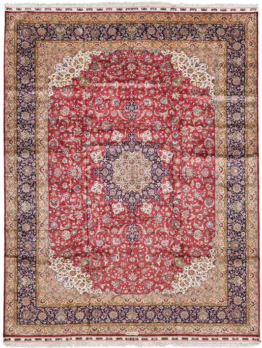 Persian Rug 2589 Fine Persian Silk Tabriz Rug 29229