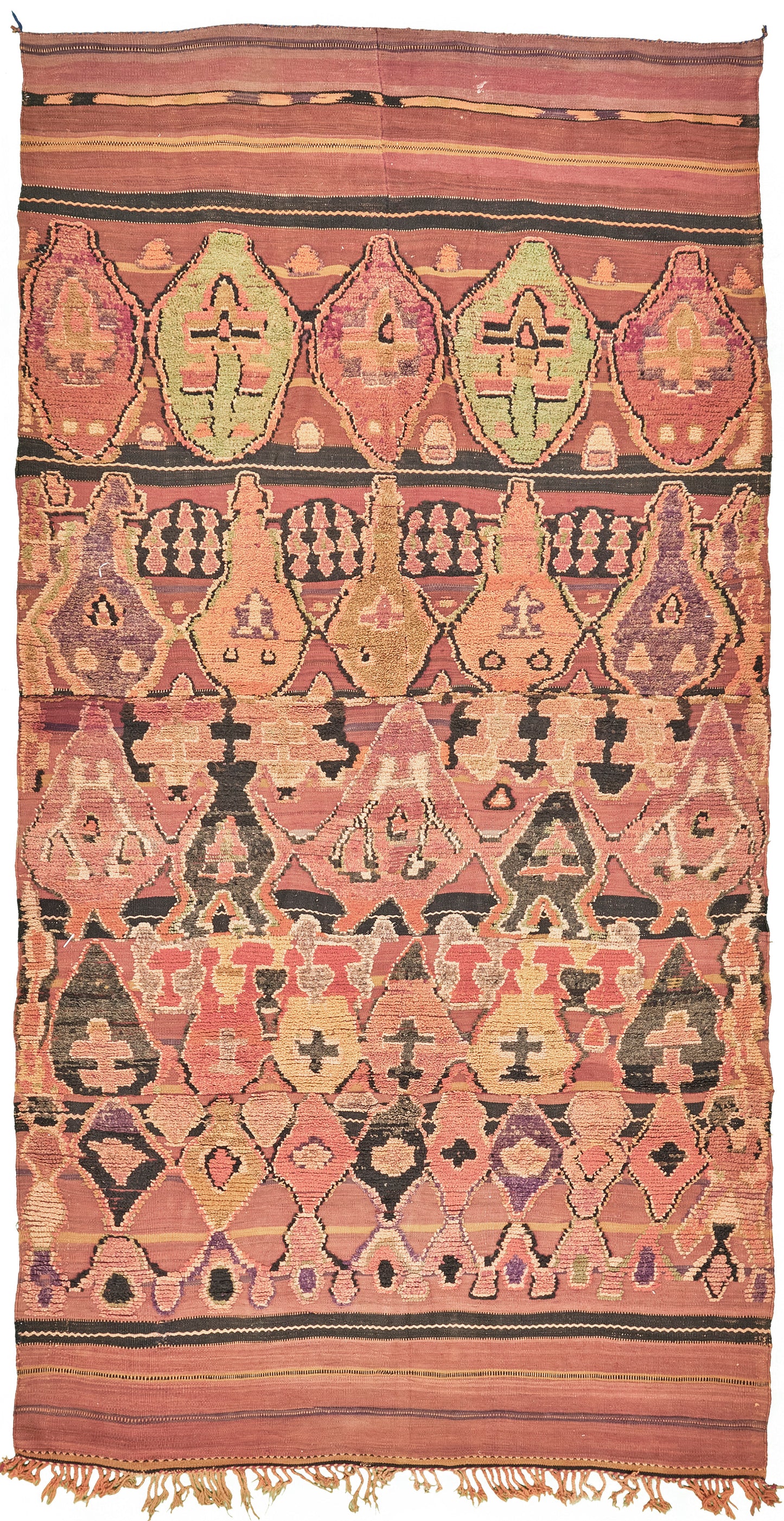 Vintage Moroccan Beni M'Guild Tribe Rug