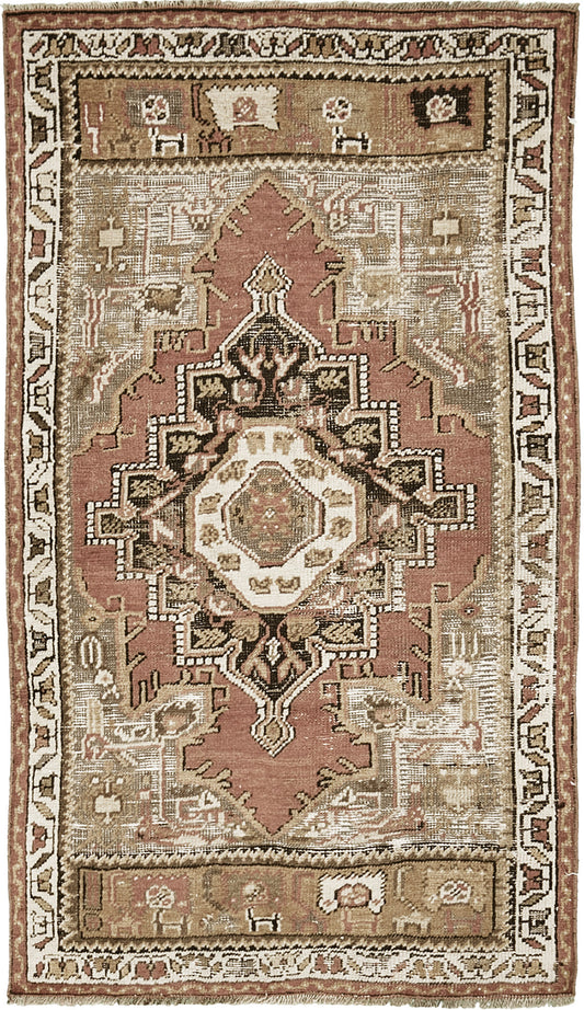 Vintage Turkish Anatolian Maden Rug