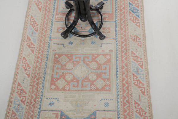 Antique Caucasian Shirvan - detailed border and fringe [#2]