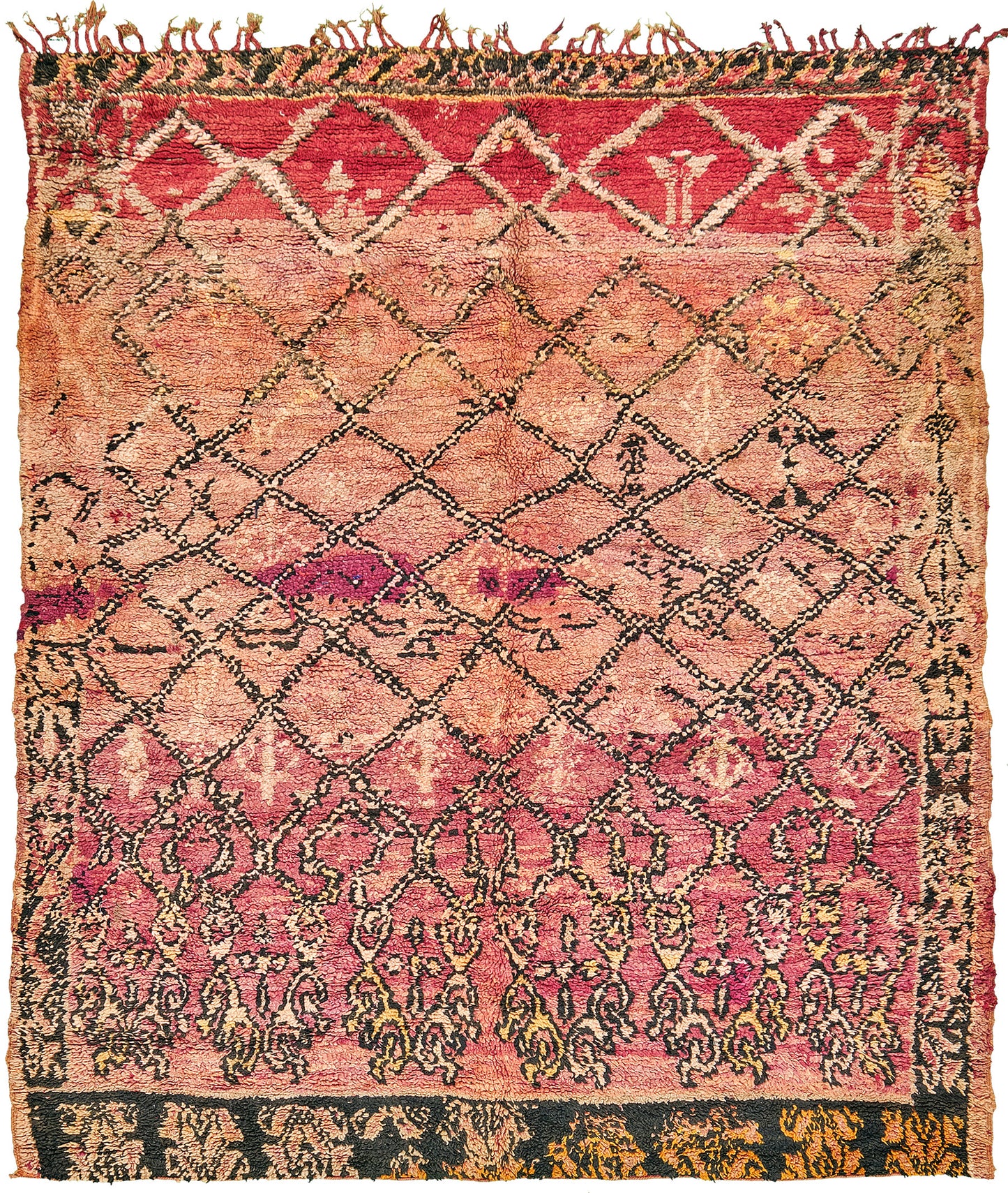 Modern Rug Image 12920 Vintage Moroccan Beni M'Guild Tribe Rug