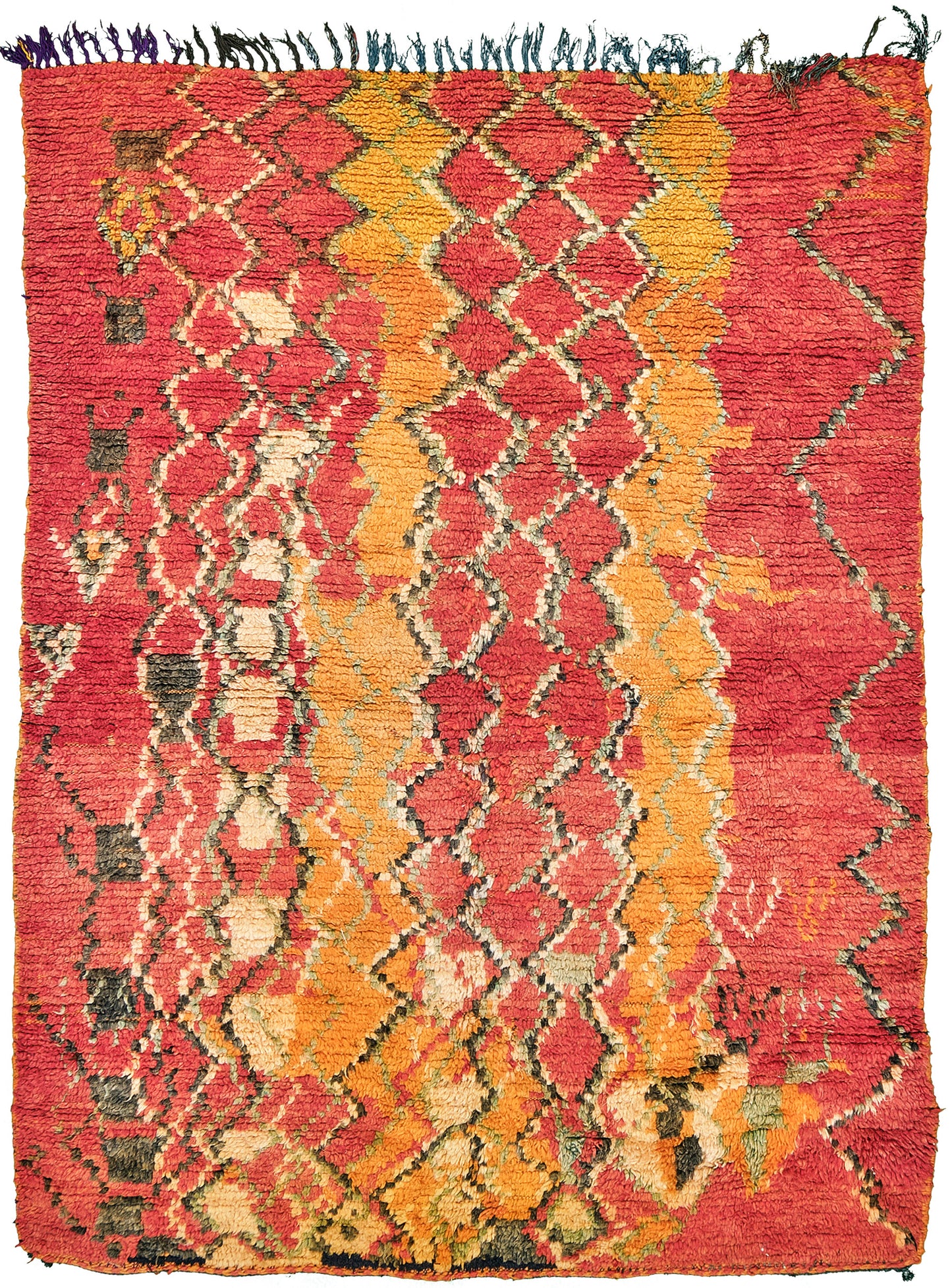 Modern Rug Image 12915 Vintage Moroccan Beni M'Guild Tribe Rug