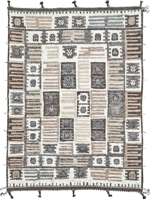 Modern Rug Image 4941 Haki, Kust Collection