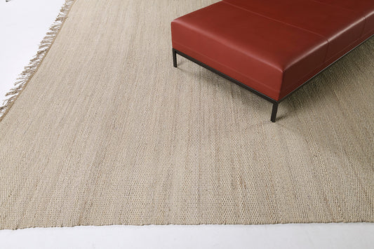 Hemp Sand Flatweave Loam White Sand