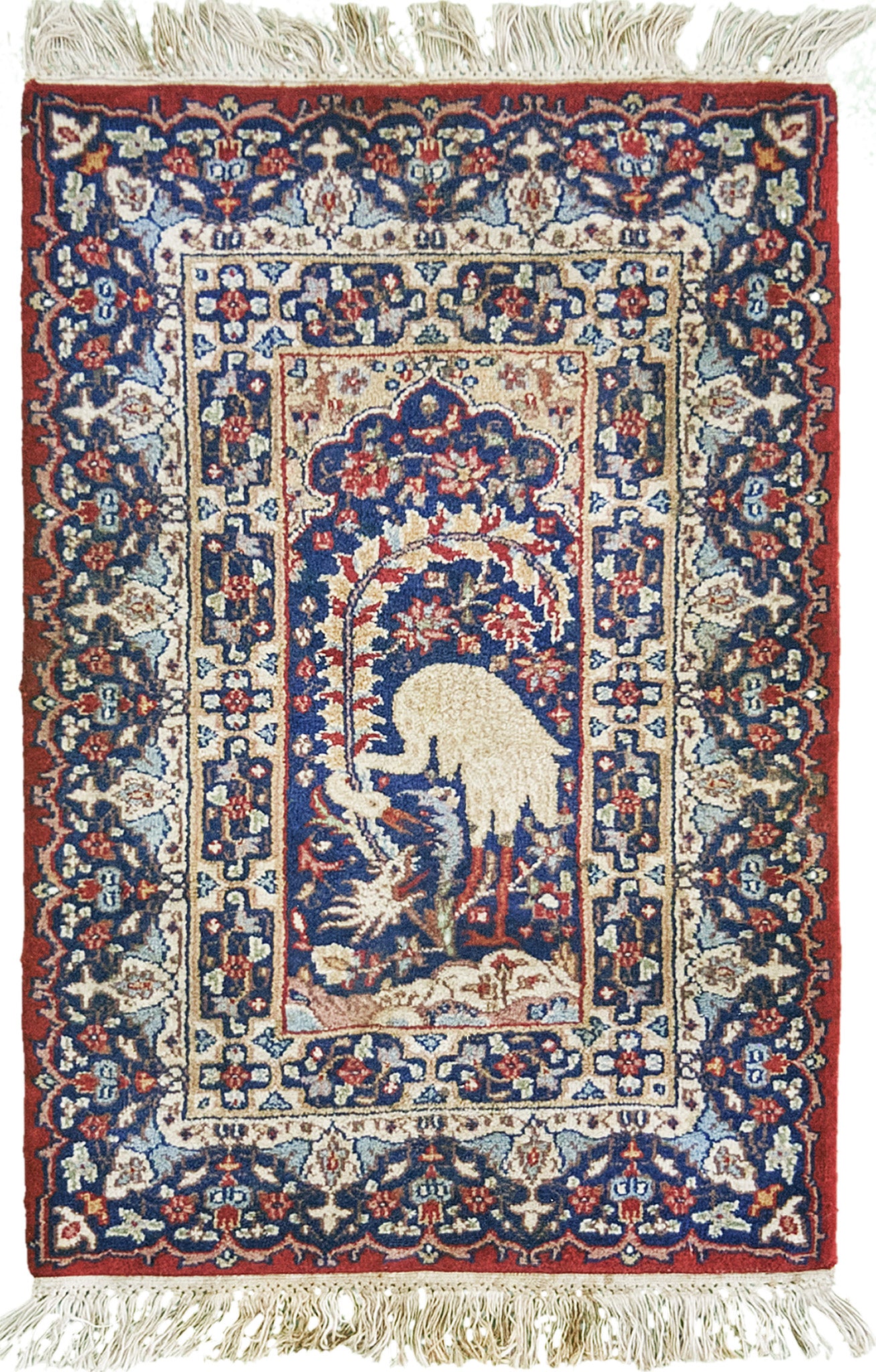 Vintage Pakistani Isfahan Design Rug