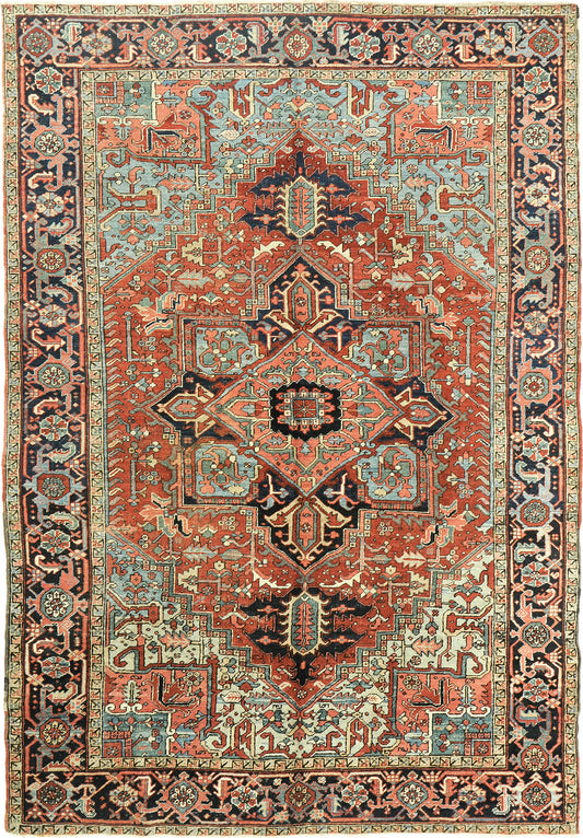 Vintage Persian Heriz Rug 30803