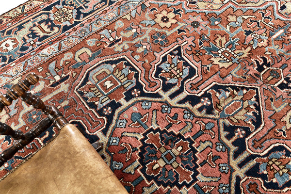 Persian Rug 3421 Vintage Persian Heriz Rug Serapi Style lt124-18
