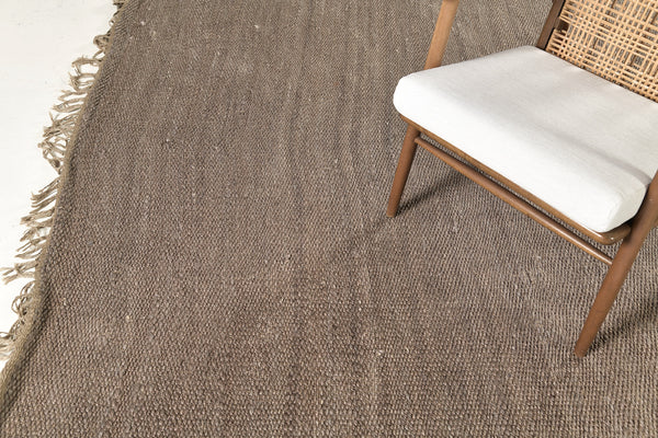 Hemp Sand Flatweave, Loam Collection, Gray Horse - overhead flat lay view [#3]