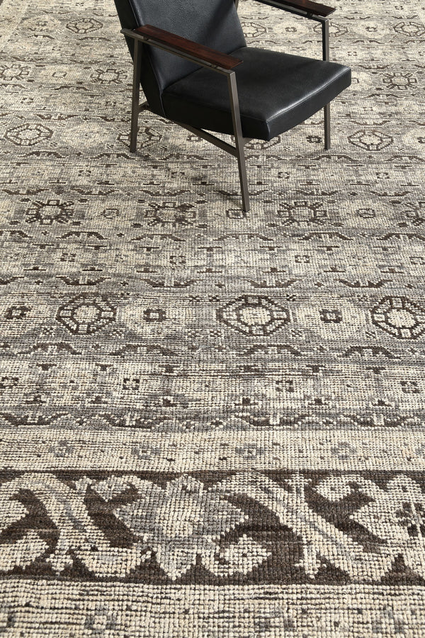 Nastaran, Oushak Revival, Seasons - close-up of weave texture and pile