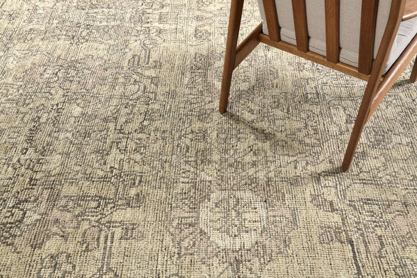 Lalah, Sultanabad Revival, Domicile Collection Seasons - artisan revival weave - close-up of weave texture and pile