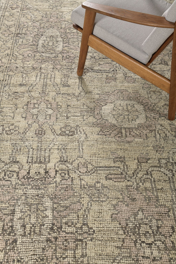 Lalah, Sultanabad Revival, Domicile Collection Seasons - artisan revival weave - detailed border and fringe