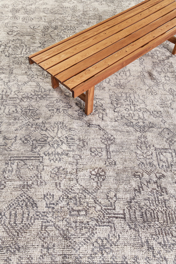 Oushak, Domicile Collection - close-up of weave texture and pile [#1]