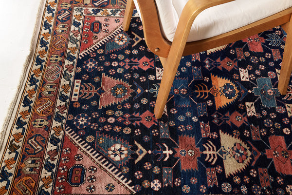Antique Russian Shirvan Rug 31283 - close-up of weave texture and pile
