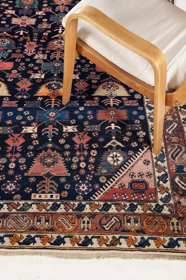 Antique Russian Shirvan Rug 31283 - detailed border and fringe