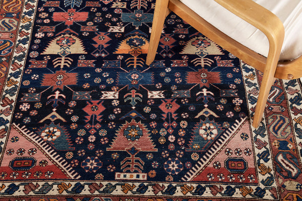 Antique Russian Shirvan Rug 31283 - styled in room setting