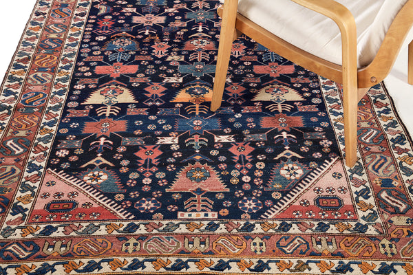 Antique Russian Shirvan Rug 31283 - overhead flat lay view