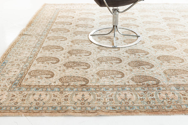 Persian Rug 4073 Vintage Persian Qum Bote Rug 51189