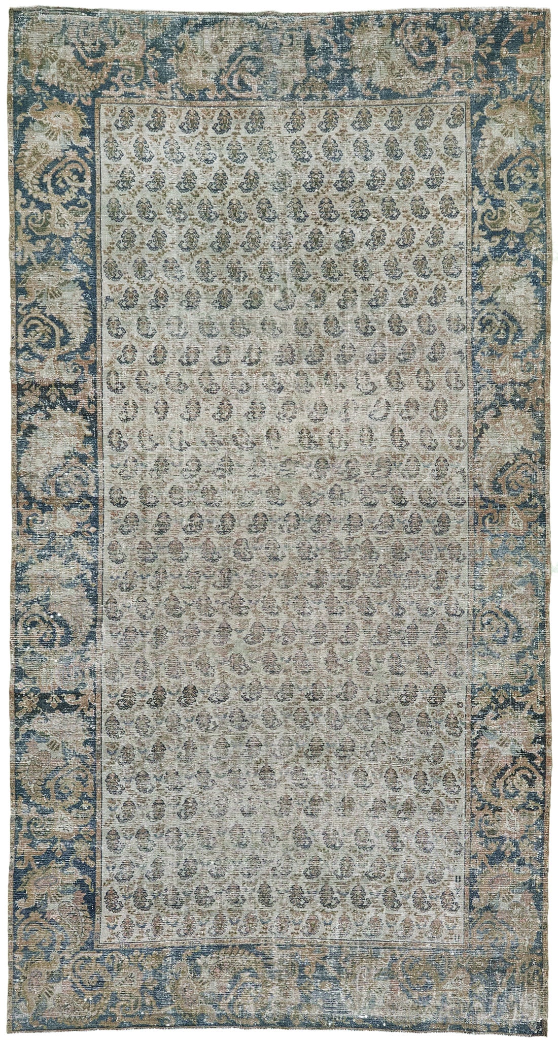 Persian Rug 1531 Antique Persian Malayer Bote Rug Paisley Design 51301