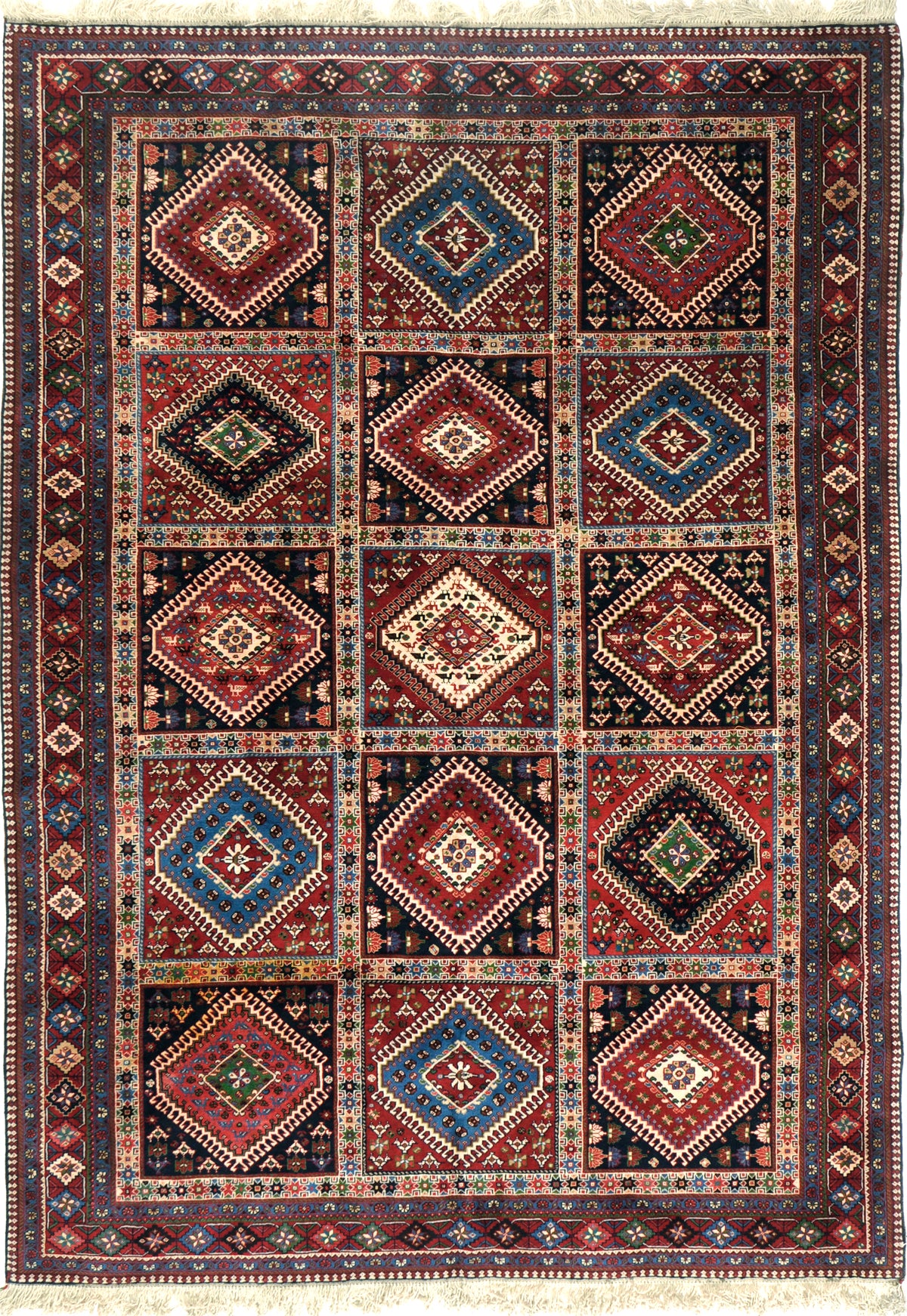 Vintage Persian Yalameh Shiraz Rug 51378