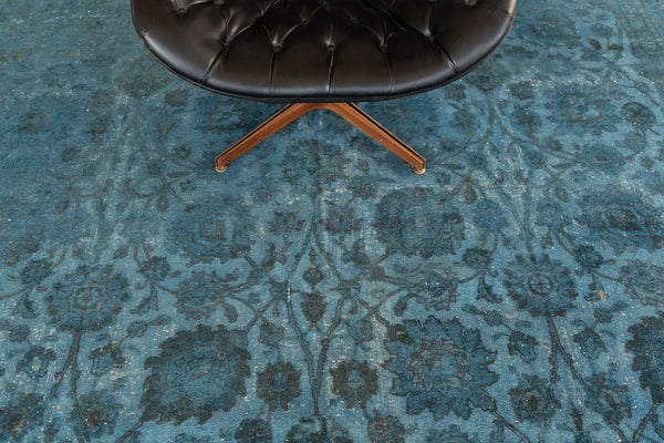 Persian Rug 4054 Vintage Persian Overdyed Tabriz Rug 52524