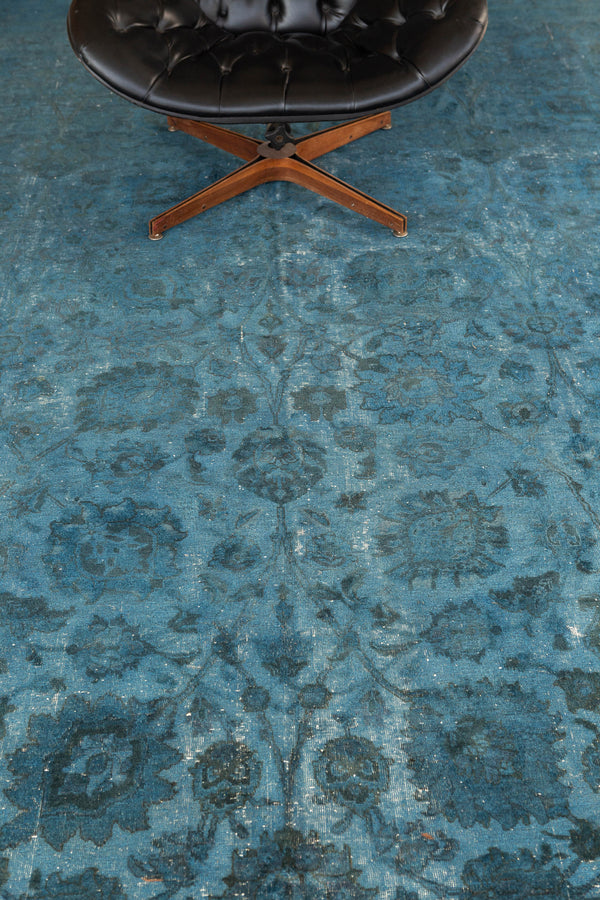 Persian Rug 4053 Vintage Persian Overdyed Tabriz Rug 52524
