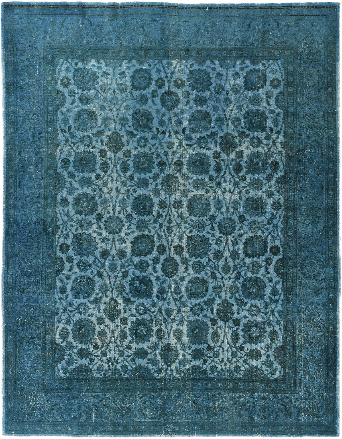 Persian Rug 4050 Vintage Persian Overdyed Tabriz Rug 52524