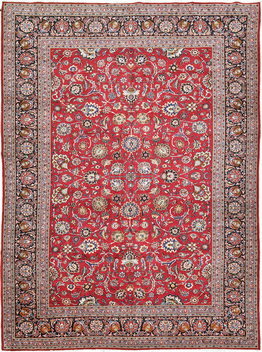 Persian Rug 3629 Vintage Persian Kashan 52602