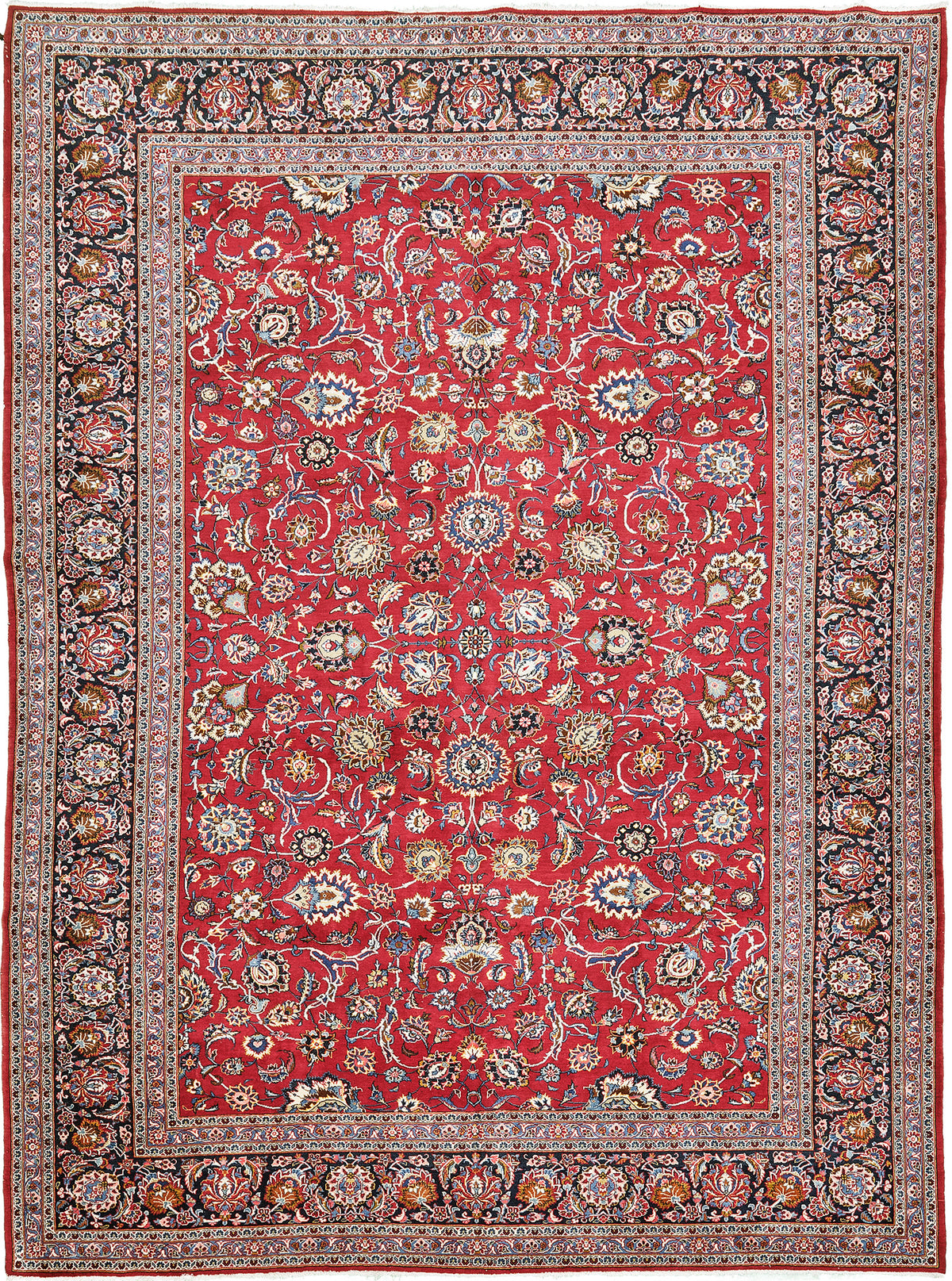 Persian Rug 3629 Vintage Persian Kashan 52602